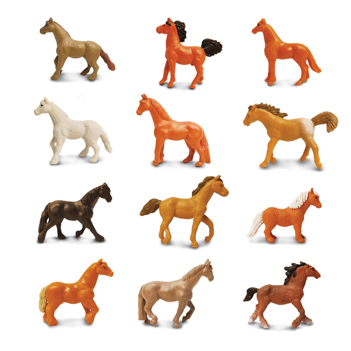 Figurki w tubie Safari Ltd – Konie, 12 szt. – zdjęcie 2