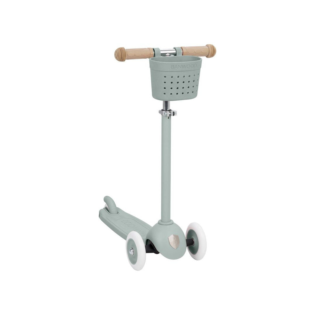 Banwood Hulajnoga ECO z koszykiem Pin & Ride Clay