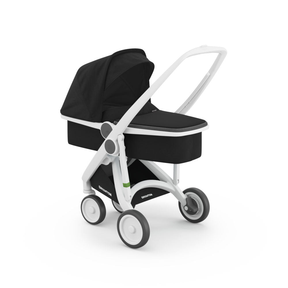 Greentom Wózek Carrycot (v.2.1) White-Black