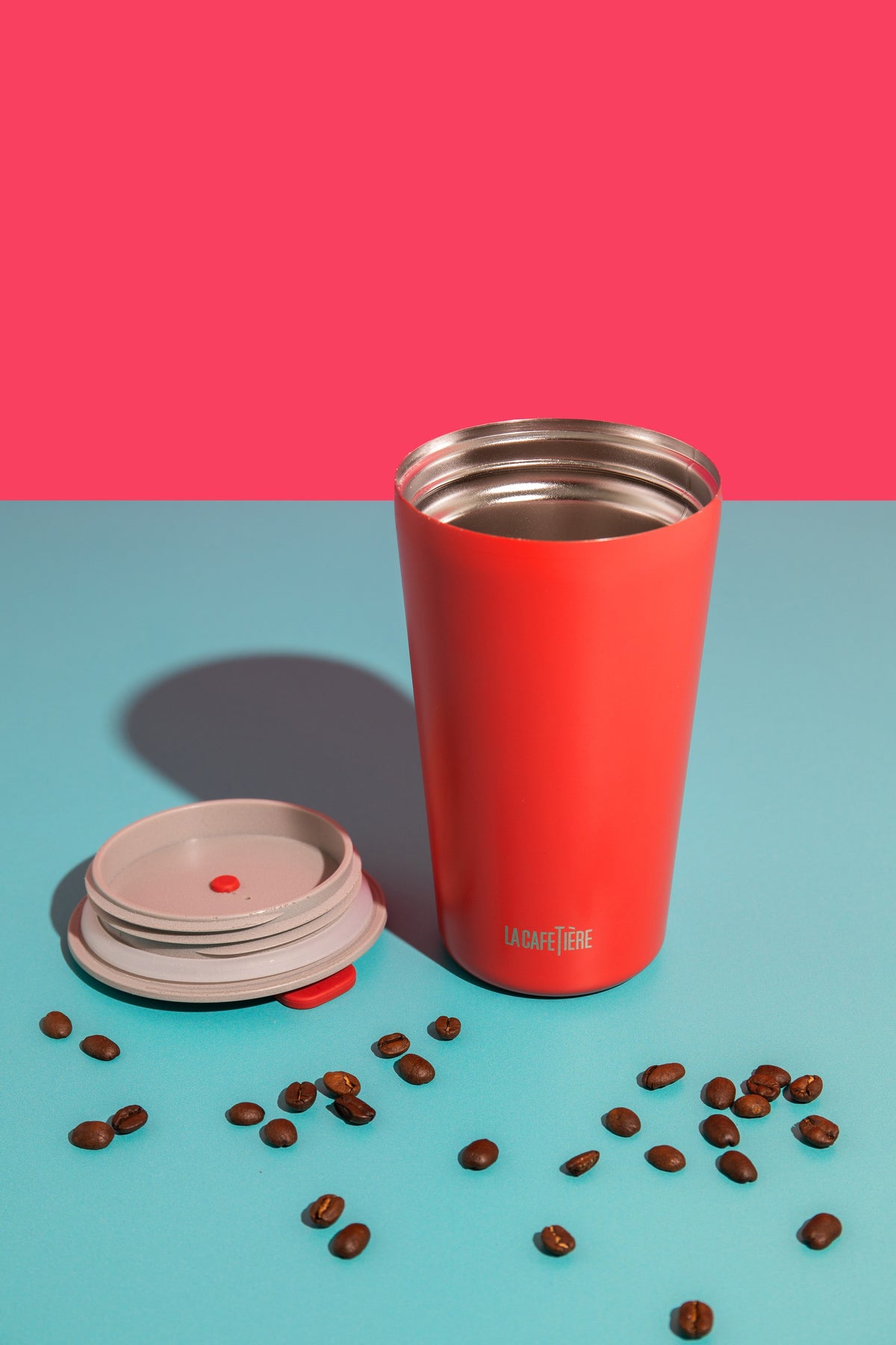 Izolowany kubek podróżny Pavia La Cafetière – czerwony, 400 ml – aranżacja