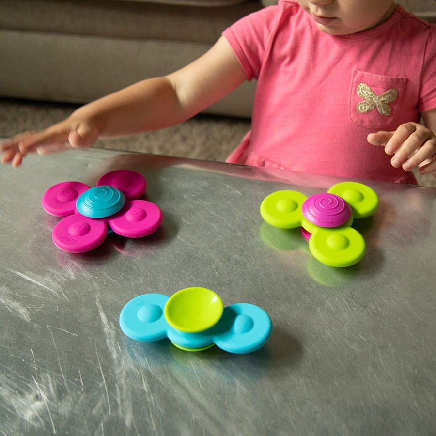 Wirujące przyssawki Fat Brain Toy Co. – Whirly Squigz, 3 szt. – zdjęcie 3