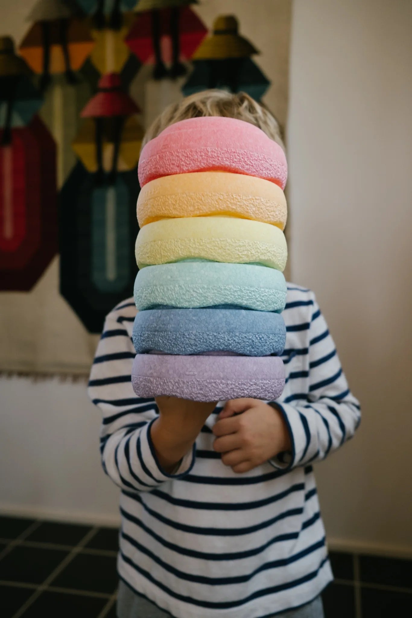 Stapelstein® Original Mini rainbow pastel 6 el.