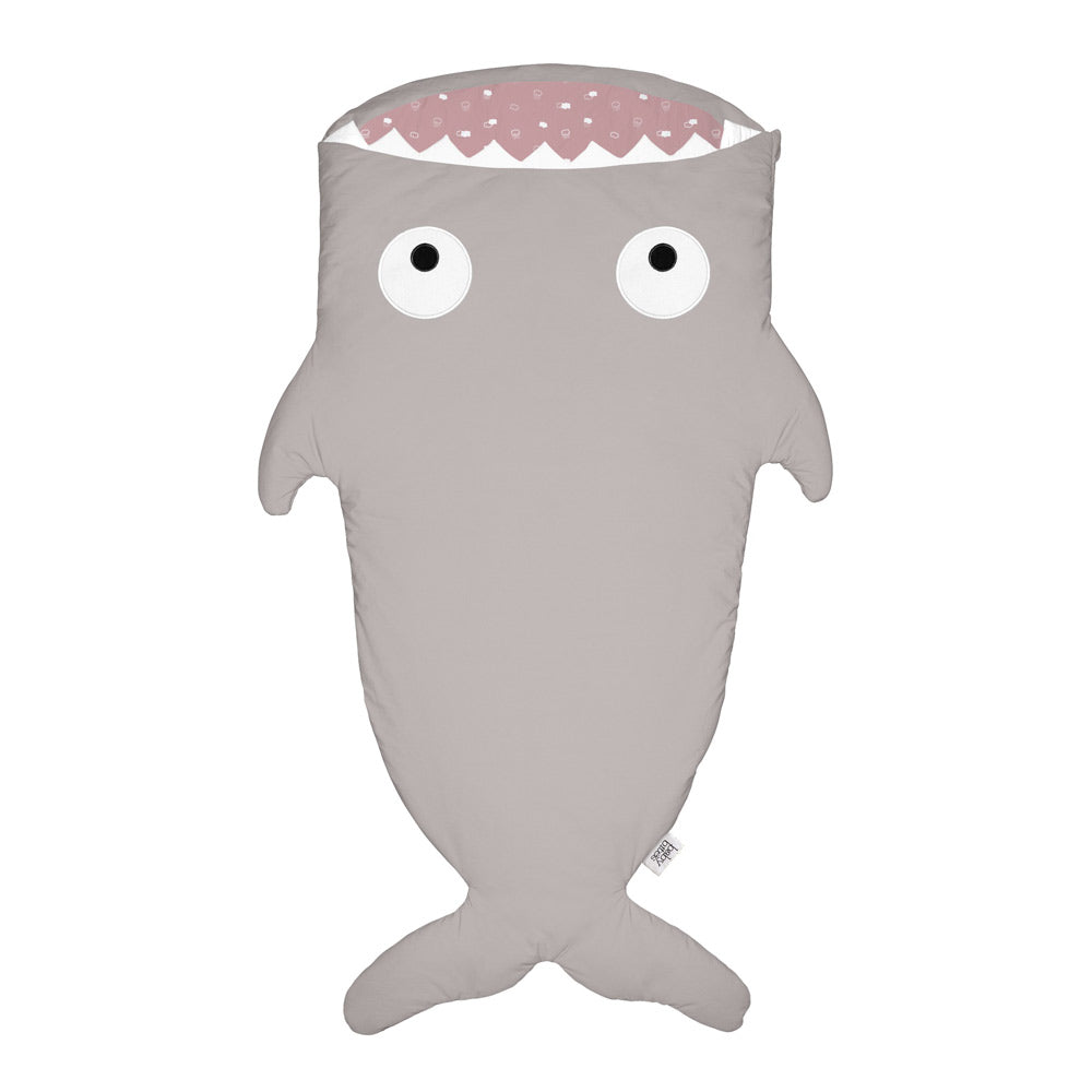 Baby Bites Śpiworek Shark (2-6 l) Pink Clouds Stone/Pink