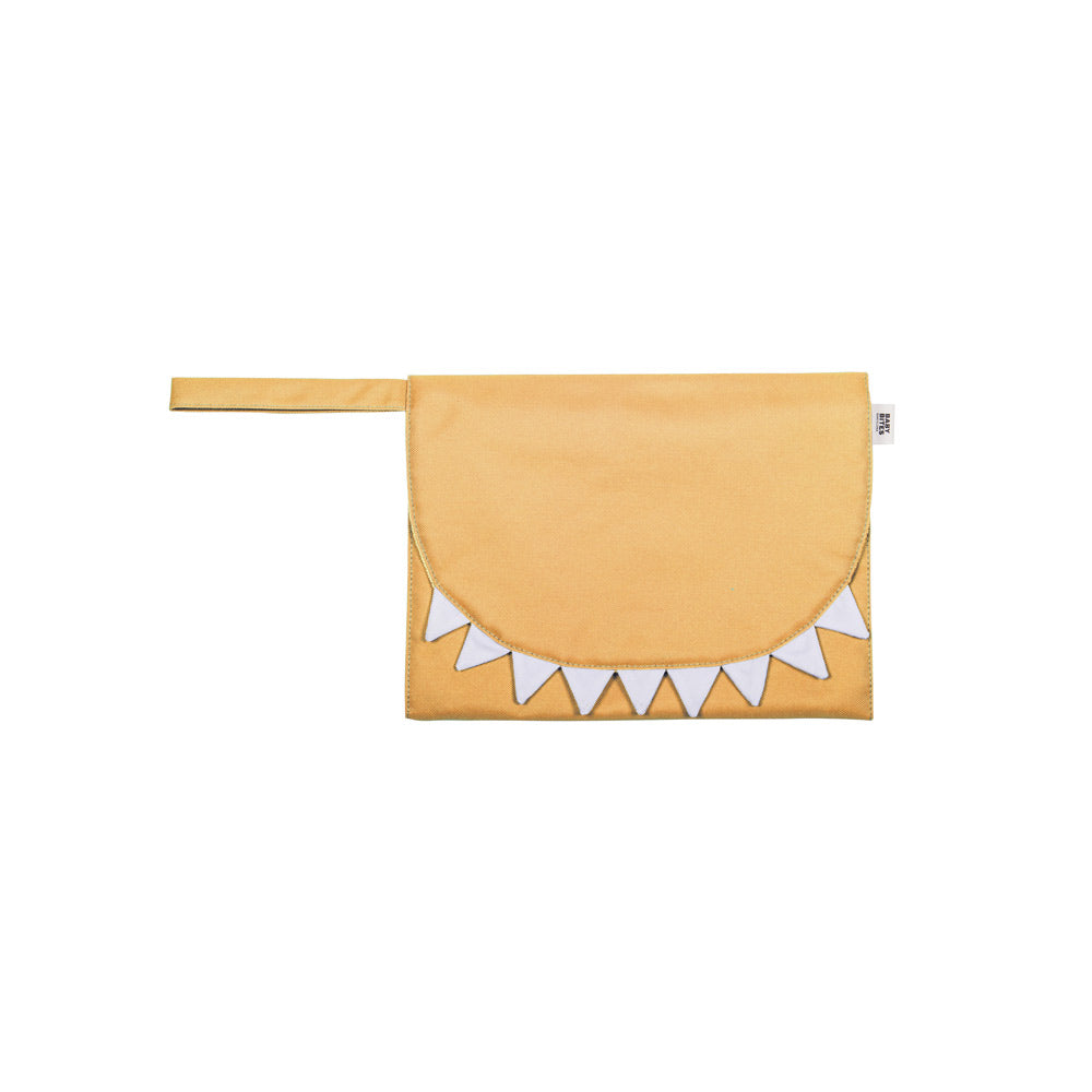 Baby Bites Przewijak podróżny Shark Mustard