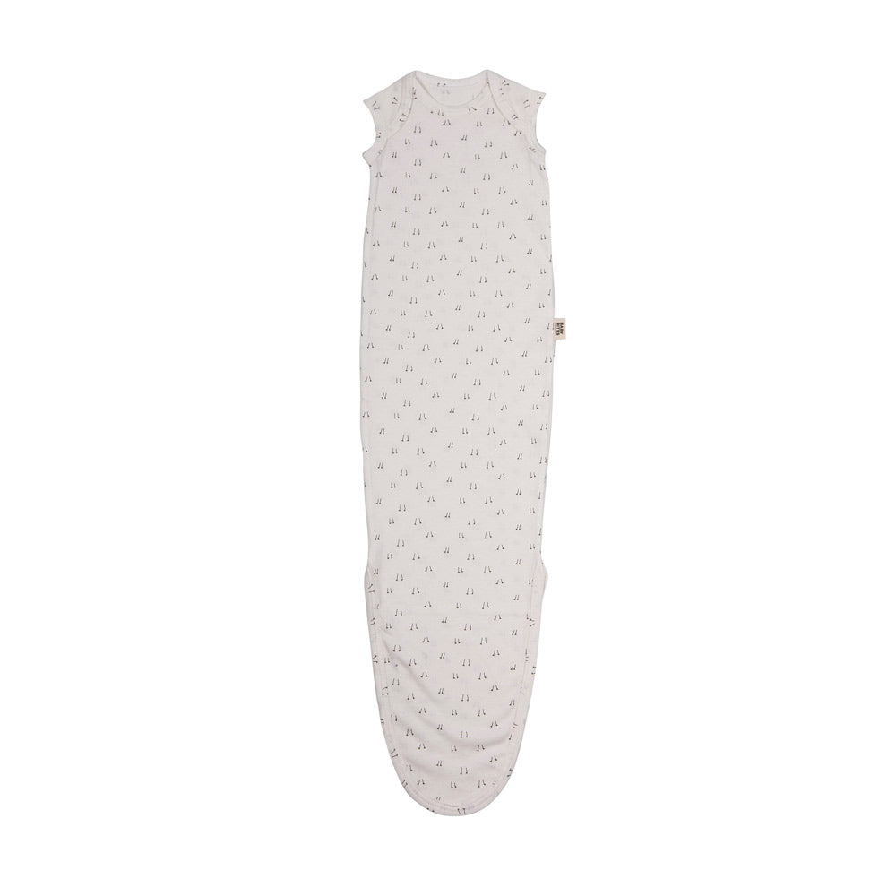 Baby Bites Śpioszki Baby Gown Egg (0-3 m) White