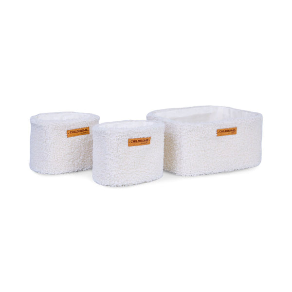 zestaw 3 szt. Teddy Off-White