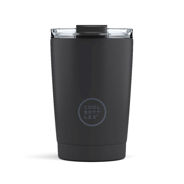 Cool Bottles Kubek termiczny 330 ml Mono Black