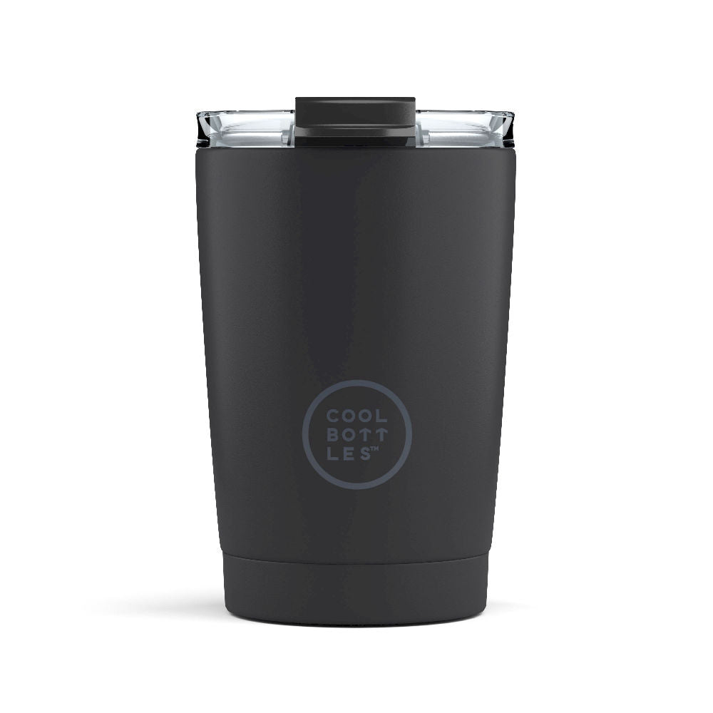 Cool Bottles Kubek termiczny 330 ml Mono Black