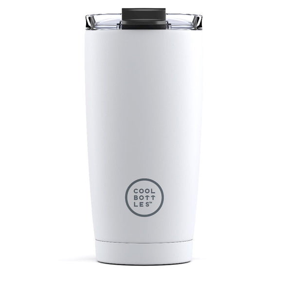 Cool Bottles Kubek termiczny 550 ml Mono White
