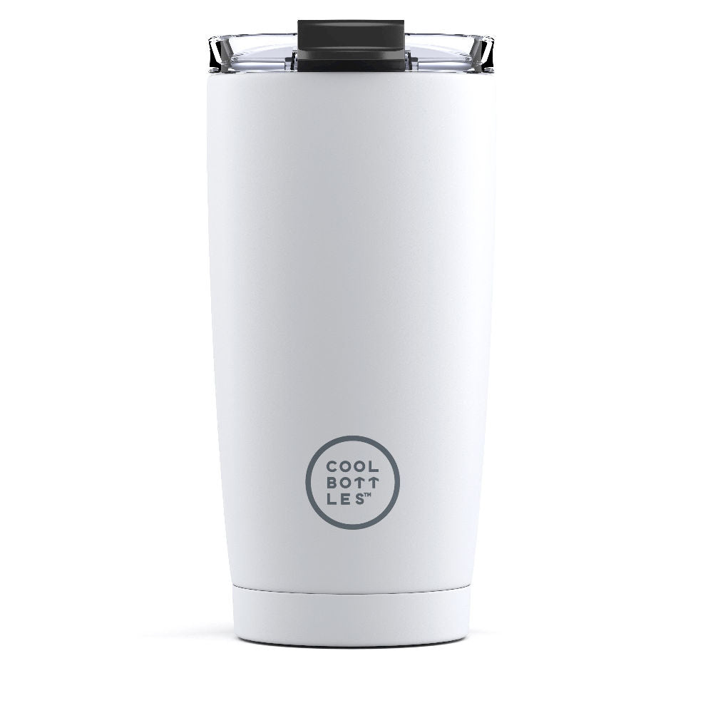 Cool Bottles Kubek termiczny 550 ml Mono White