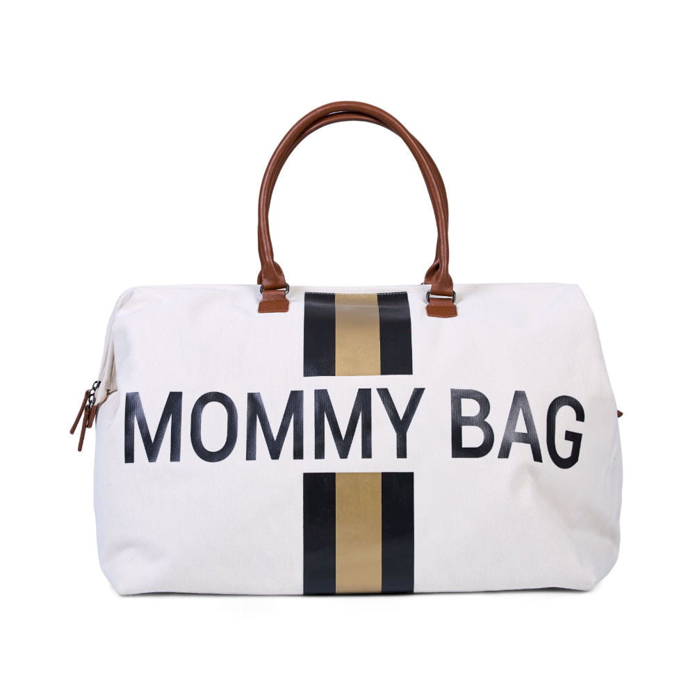Childhome Torba Mommy Bag® Paski Czarno-Złote