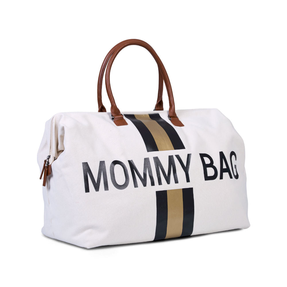 Childhome Torba Mommy Bag® Paski Czarno-Złote