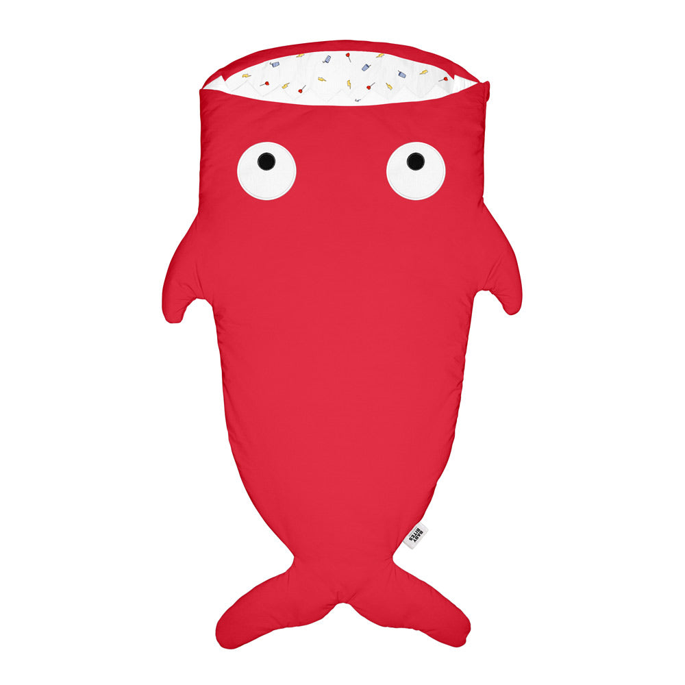 Baby Bites Śpiworek Shark (2-6 l) Lightnings Red
