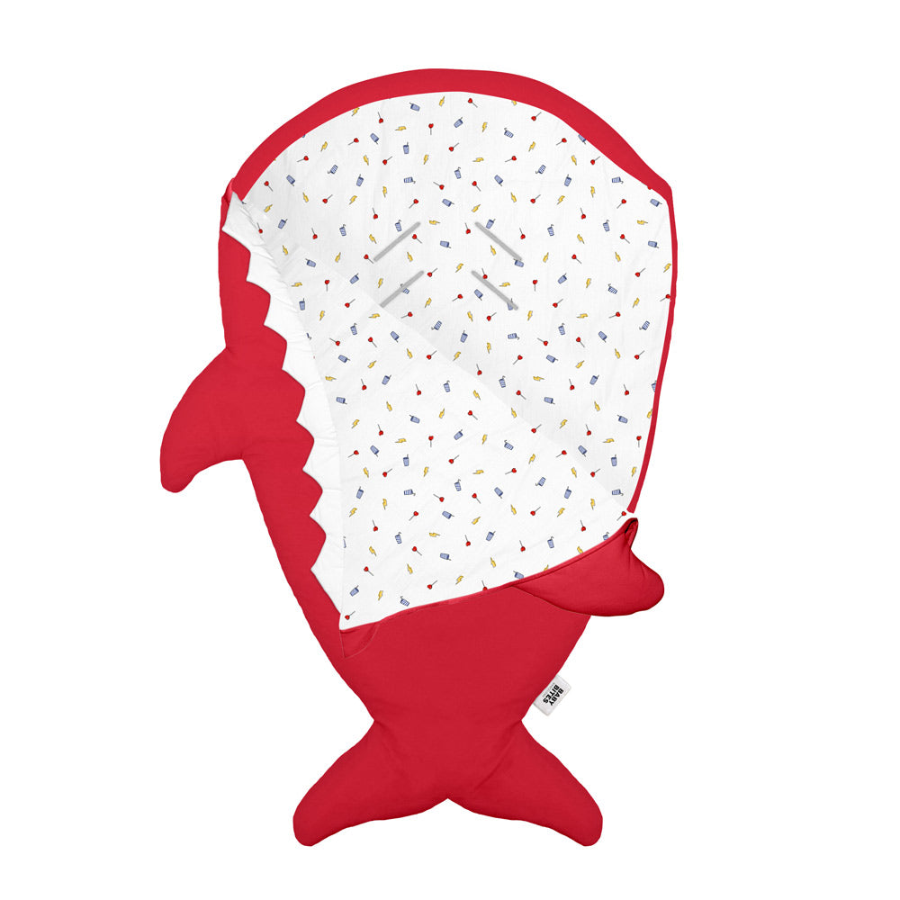 Baby Bites Śpiworek Shark (1-18 m) Lightnings Red