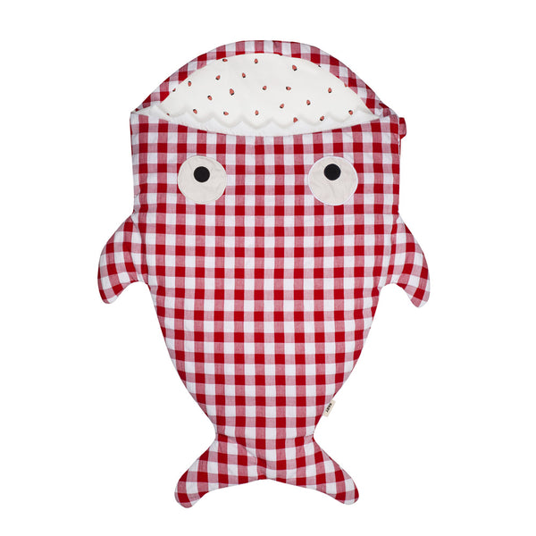 Baby Bites Śpiworek light Shark (1-18 m) Red Vichy