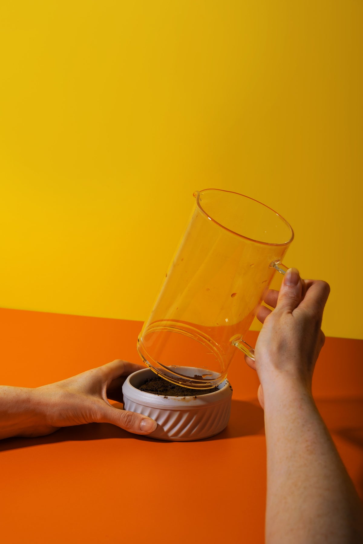 Zaparzacz do kawy French Press Zero La Cafetière – kremowy, 1 l – aranżacja