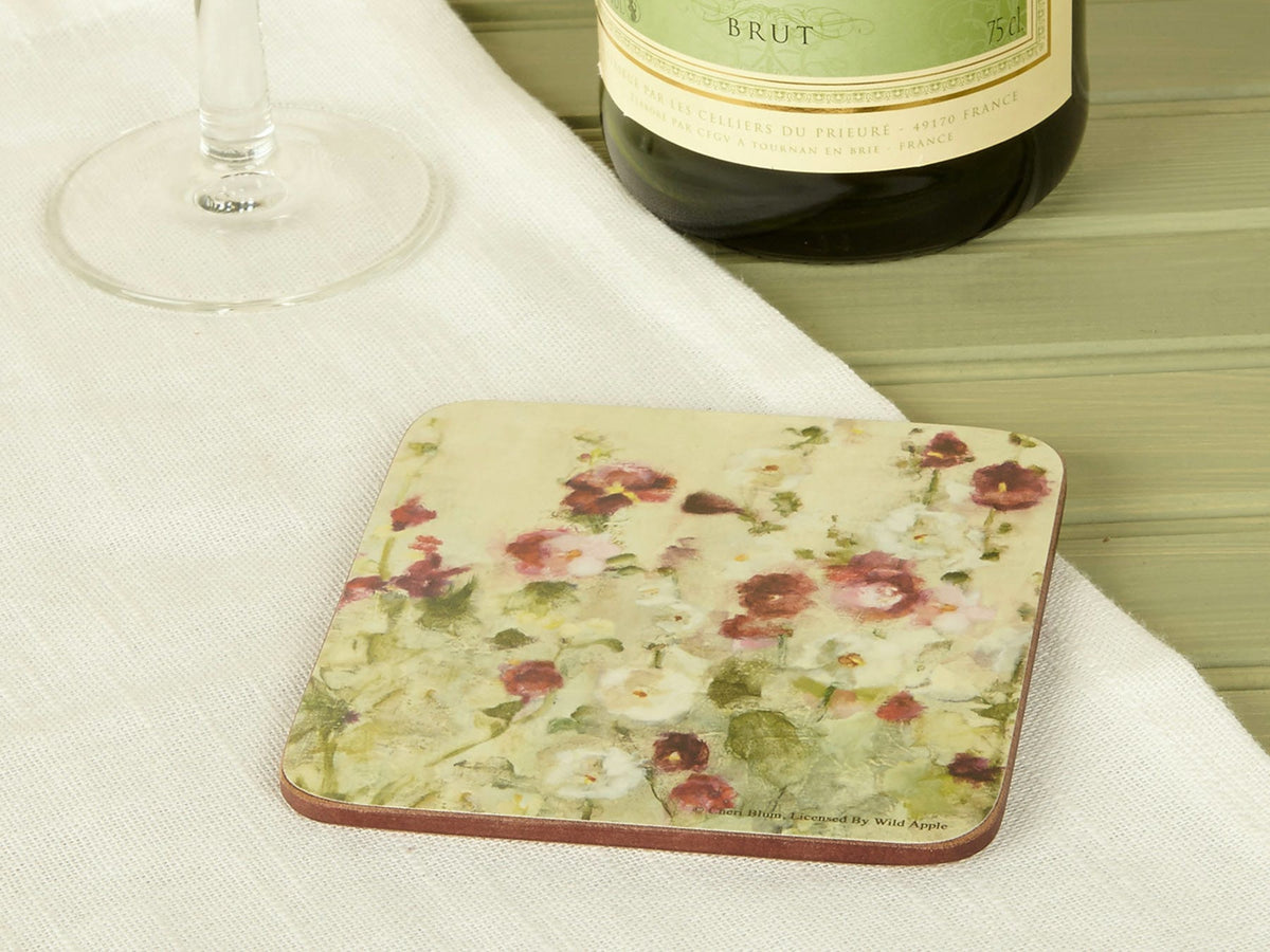 Podkładki korkowe Makowa Łąka Kitchen Craft – małe, pod kubki, 4 szt. – aranżacja