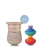 Stapelstein® Dynamic complete super confetti 10 el. + free Pad w pasującym kolorze