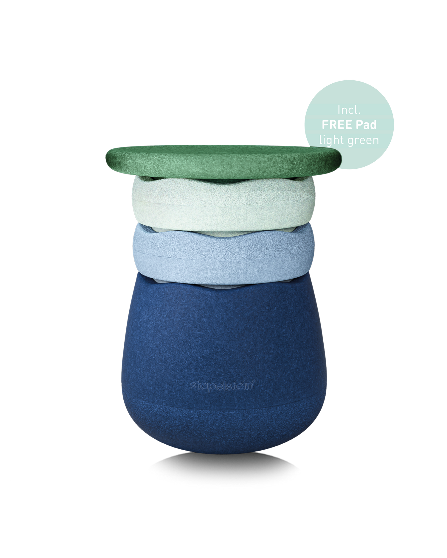 Stapelstein Dynamic waters & greens + free Pad light green