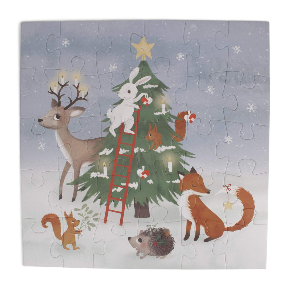 Filibabba Puzzle 30 el. (45x45 cm) Wonderful Winter - Przyjaciele lasu