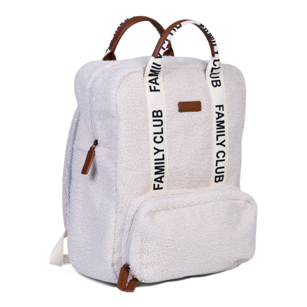 Childhome Plecak Family Club Signature Teddy Off white