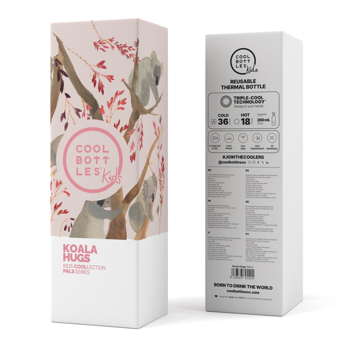 Cool Bottles Butelka termiczna Kids 260 ml Koala Hugs – zdjęcie 4