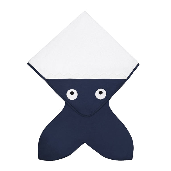 Baby Bites Ręcznik z kapturkiem 75 x 75 cm Navy Blue