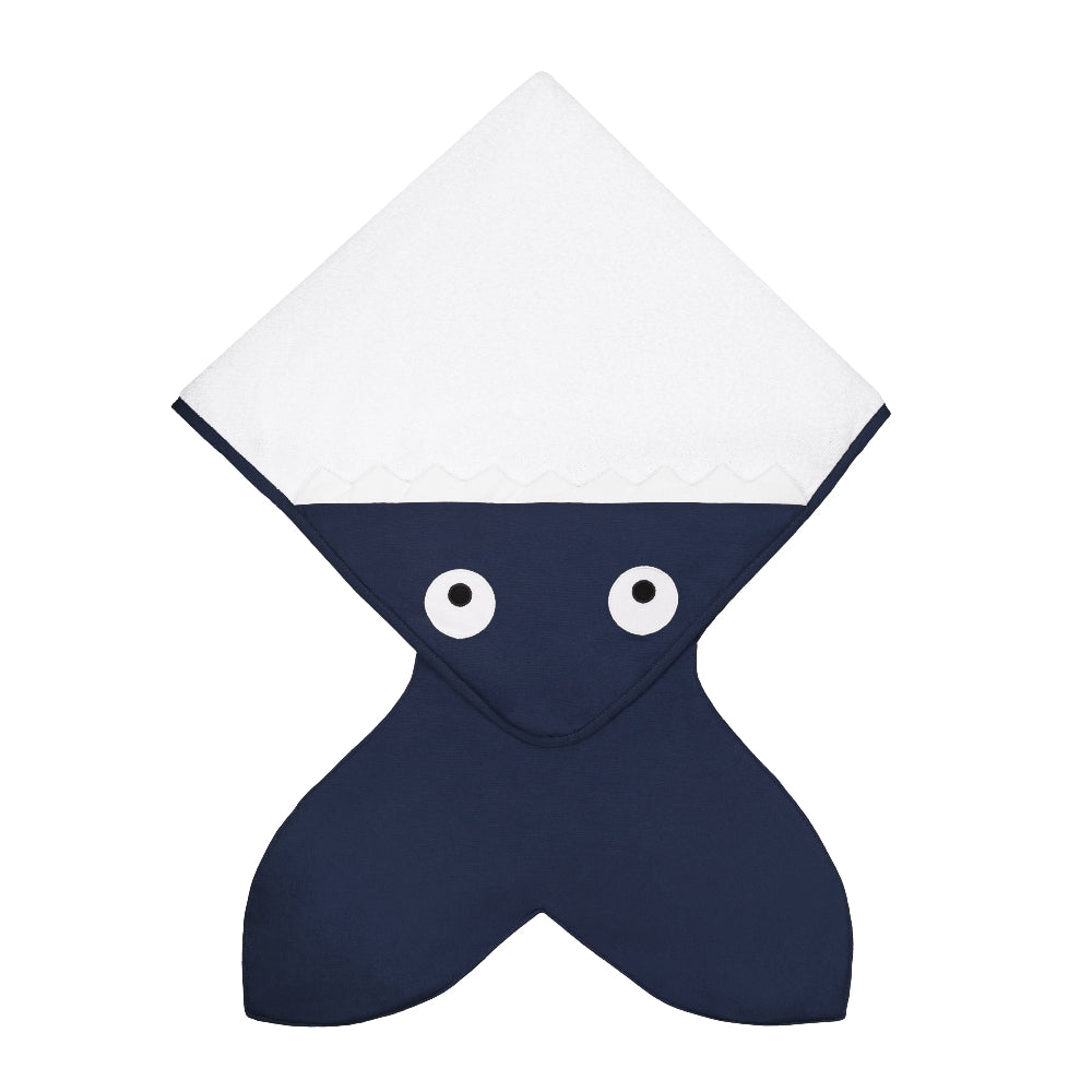 Baby Bites Ręcznik z kapturkiem 75 x 75 cm Navy Blue