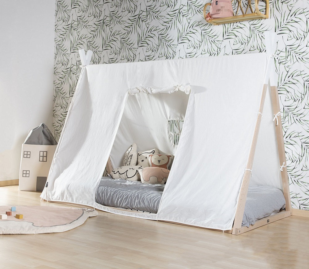 Childhome Poszycie do łóżka Tipi 90 x 200 cm White