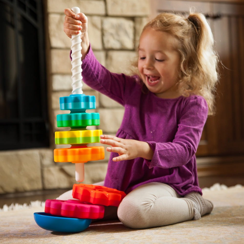 Zakręcona wieża Fat Brain Toy Co. – SpinAgain – zdjęcie 2