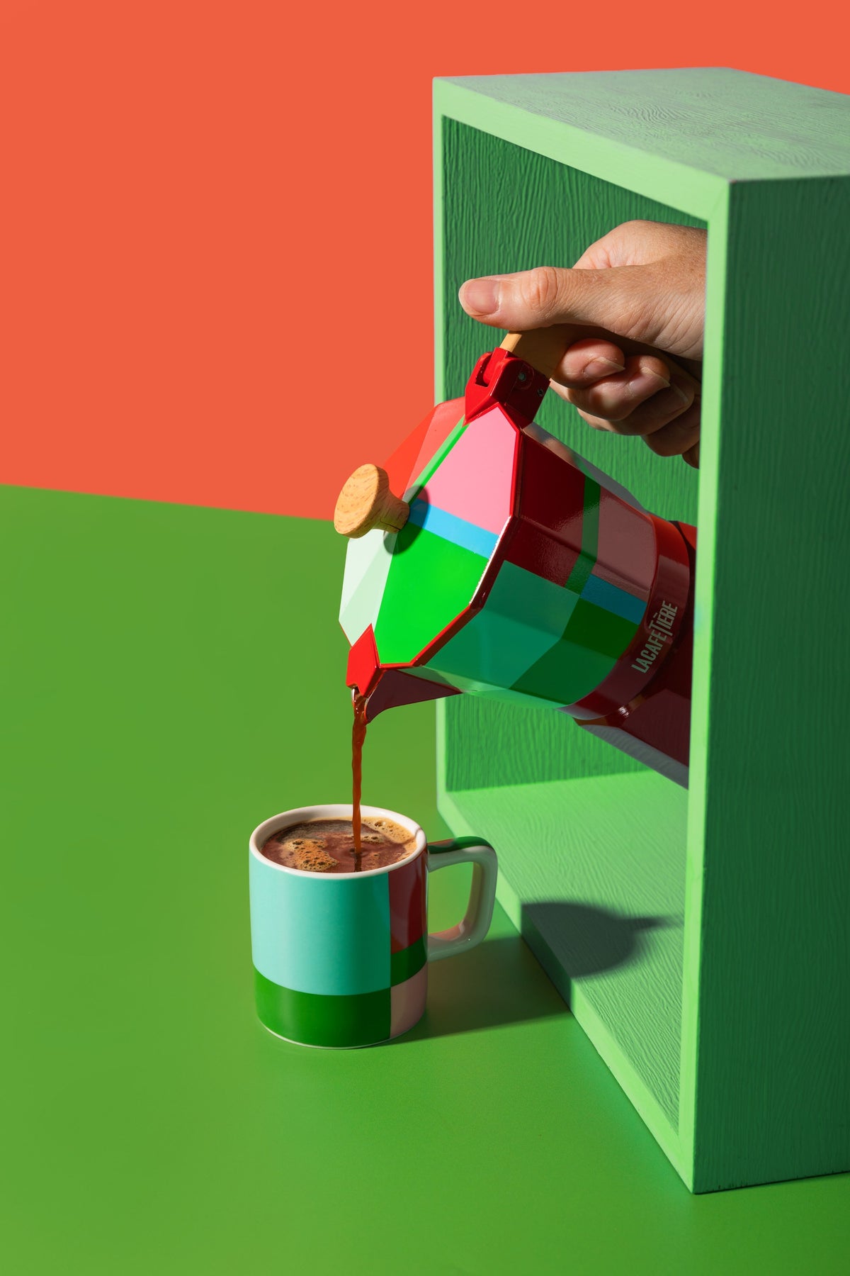 Filiżanka do espresso Green Utopian Lines La Cafetière – 120 ml – aranżacja