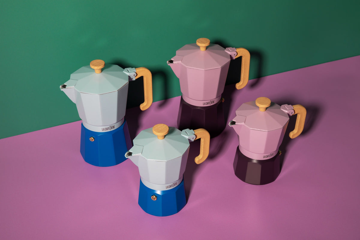 Kawiarka Venice La Cafetière – fioletowa, 3 filiżanki (150 ml) – aranżacja