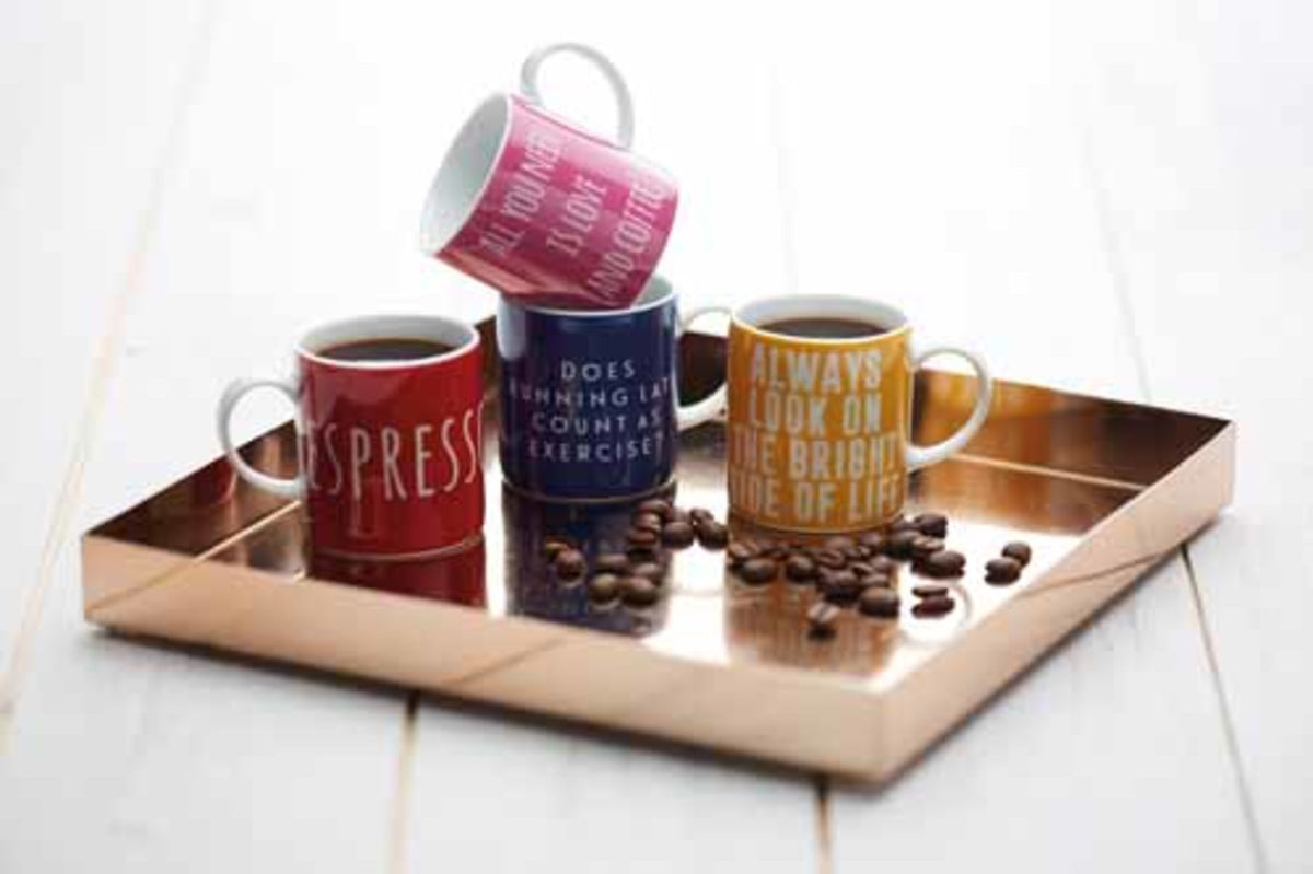 Filiżanka do espresso Espresso Yourself Kitchen Craft – czerwona 80 ml – aranżacja