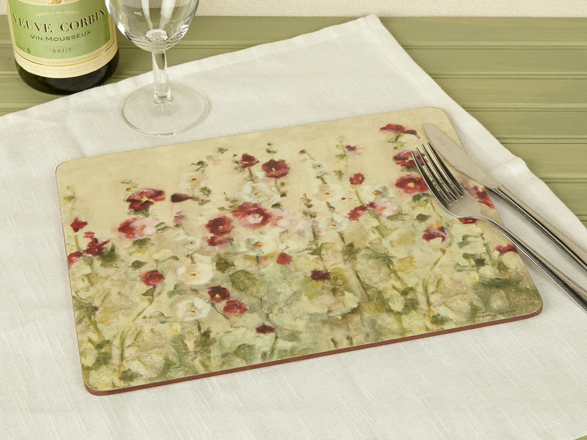 Podkładki korkowe Makowa Łąka Kitchen Craft – średnie, pod talerze, 4 szt. – aranżacja
