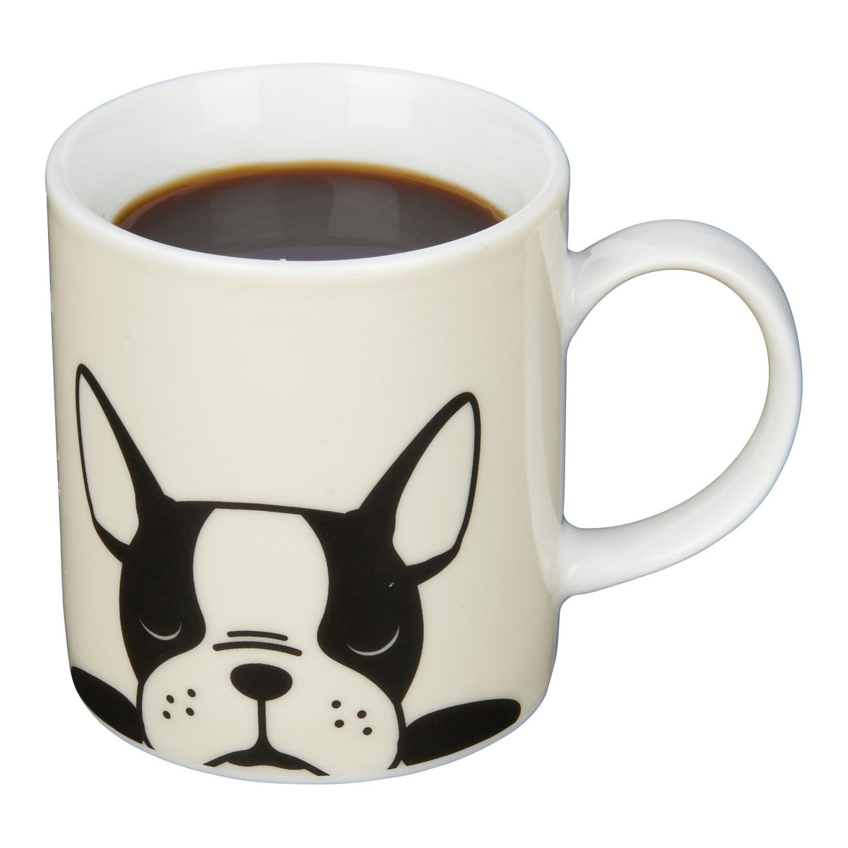 Filiżanka do espresso z buldogiem francuskim Kitchen Craft – niebieska 80 ml – aranżacja