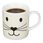 Filiżanka do espresso z kocią buźką Kitchen Craft – biała 80 ml – aranżacja