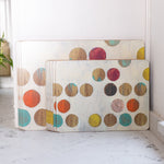 Podkładki korkowe Kropki Retro Kitchen Craft – duże, pod talerze, 4 szt. – aranżacja