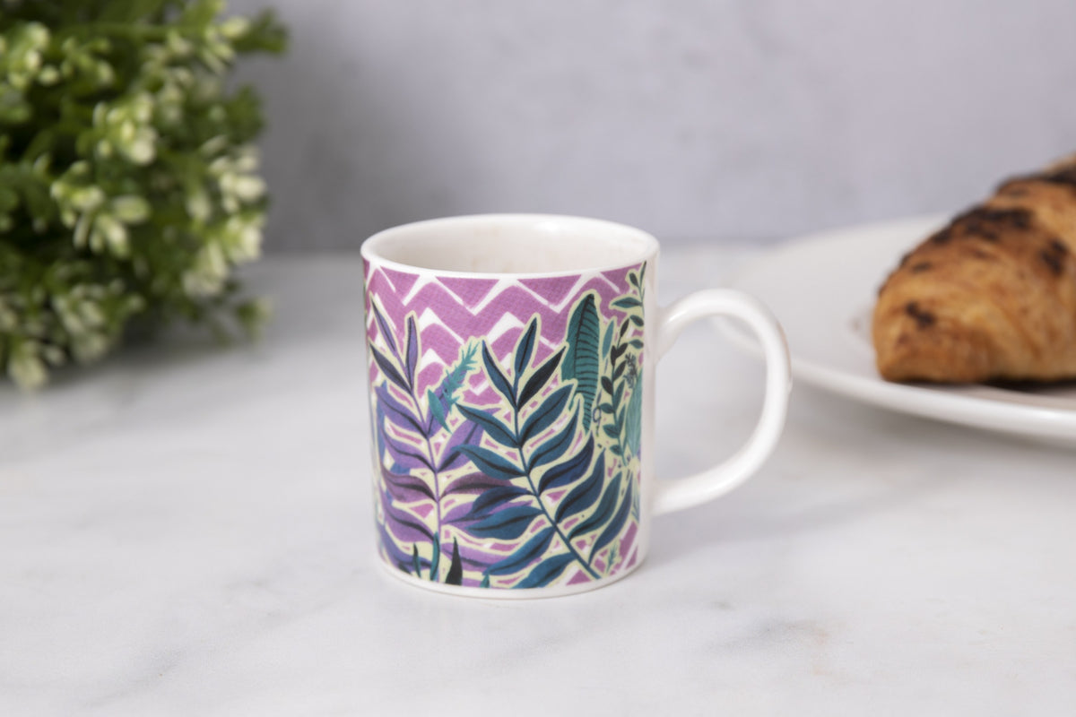 Filiżanka do espresso z egzotycznymi liśćmi Kitchen Craft – 80 ml – aranżacja