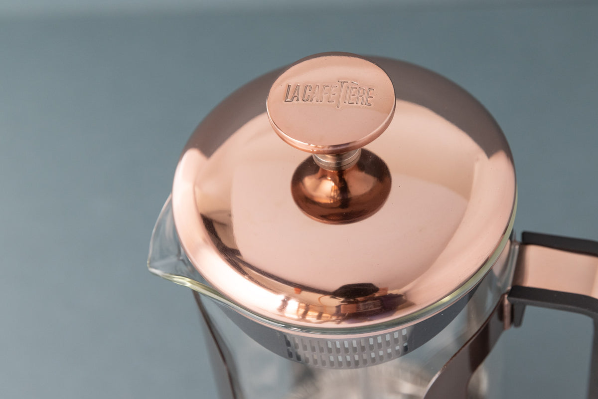 Zaparzacz do kawy French Press Roma La Cafetière – miedziany, 1 l – aranżacja