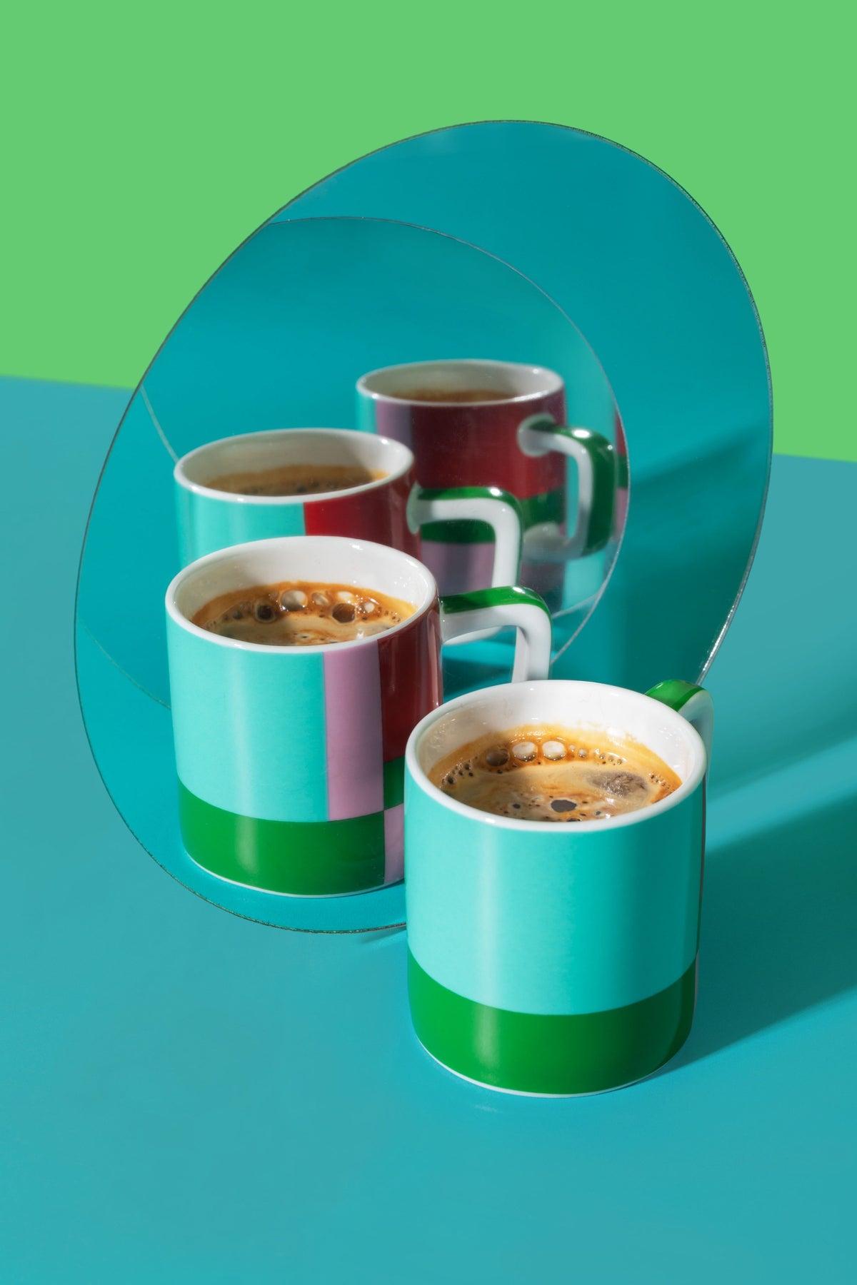 Filiżanka do espresso Green Utopian Lines La Cafetière – 120 ml – aranżacja