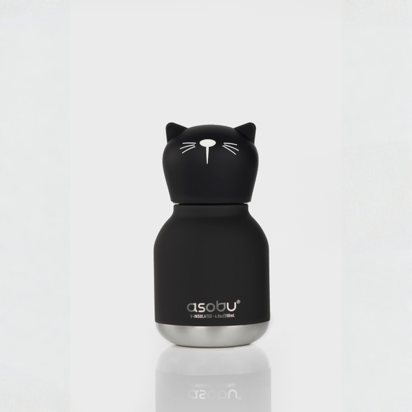 Butelka termiczna Mini Bestie Asobu – Czarny Kot 200 ml