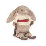 Maskotka Jellycat – Króliczek Beżowy na Nartach 20 cm