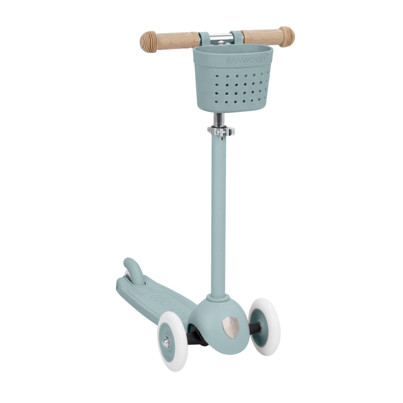Banwood Hulajnoga ECO z koszykiem Pin & Ride Teal