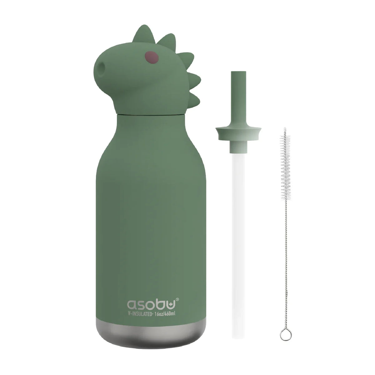 Butelka termiczna ze słomką Bestie Asobu – Dinozaur 460 ml – zdjęcie 8