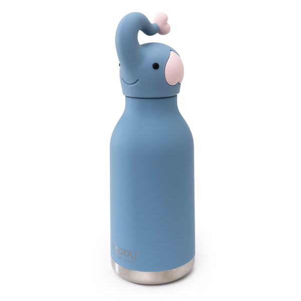 Butelka termiczna ze słomką Bestie Asobu – Słoń 460 ml