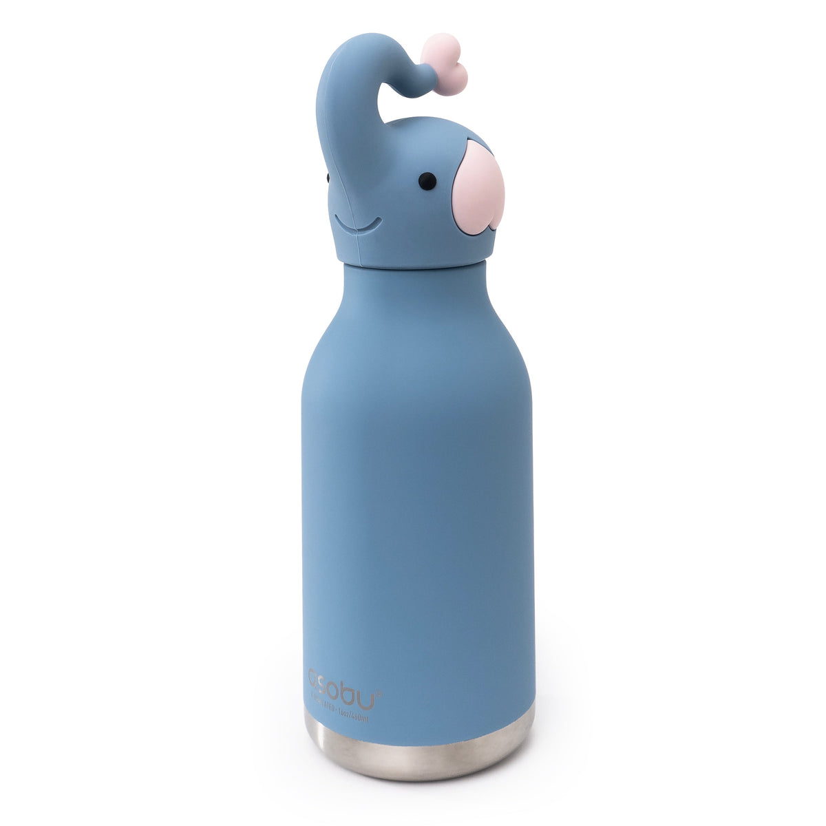 Butelka termiczna ze słomką Bestie Asobu – Słoń 460 ml – zdjęcie 1