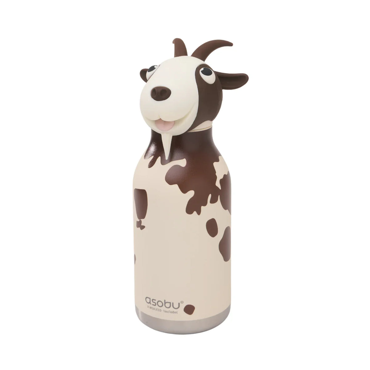 Butelka termiczna ze słomką Bestie Asobu – Koza 460 ml