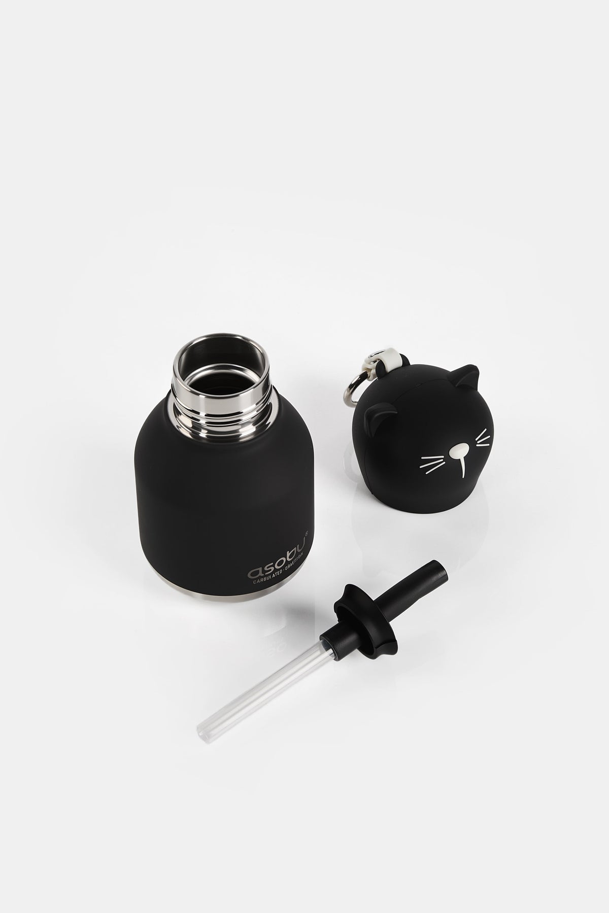 Butelka termiczna Mini Bestie Asobu – Czarny Kot 200 ml – zdjęcie 3