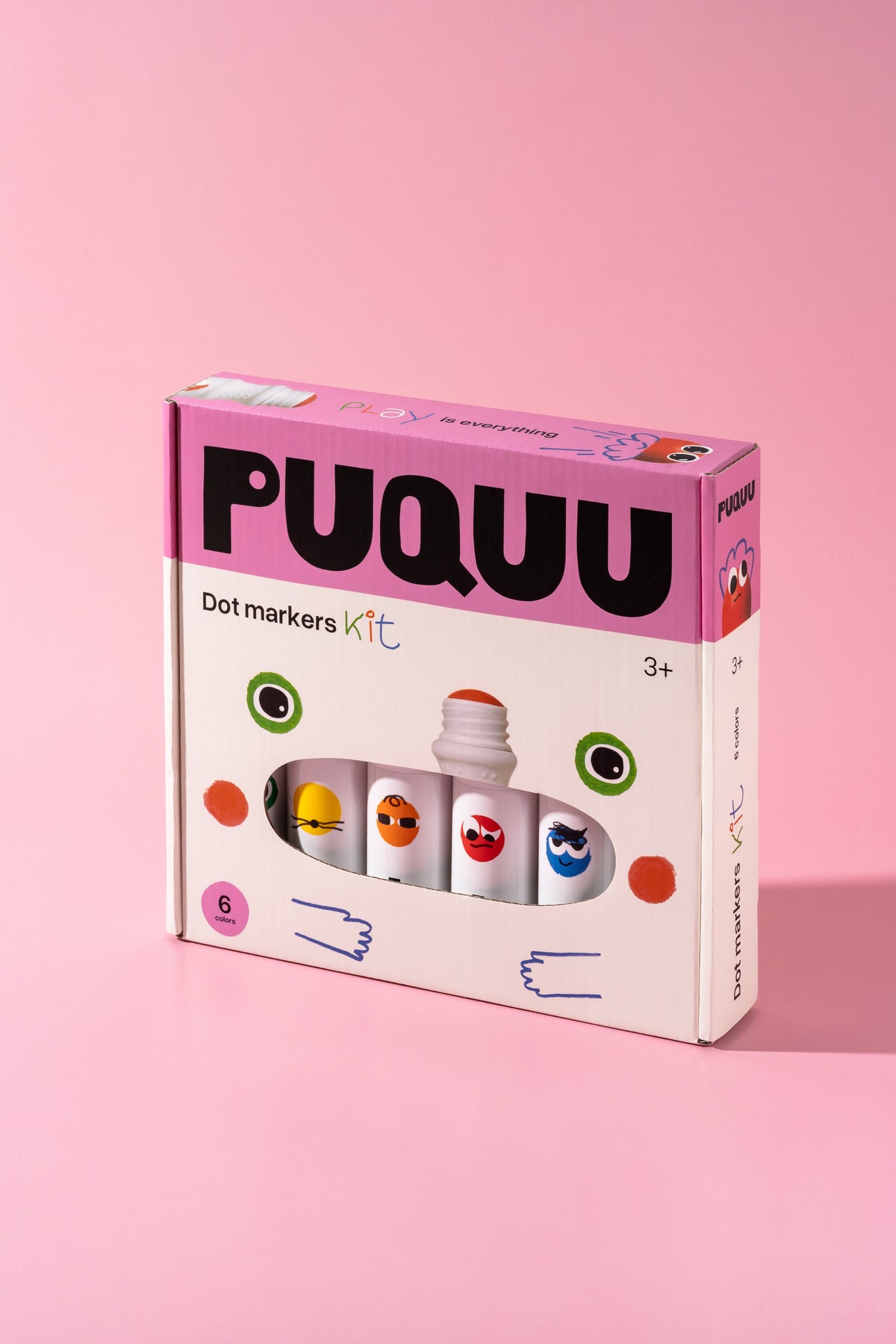 Markery kropkujące PUQUU - 6 kolorów – zdjęcie 3