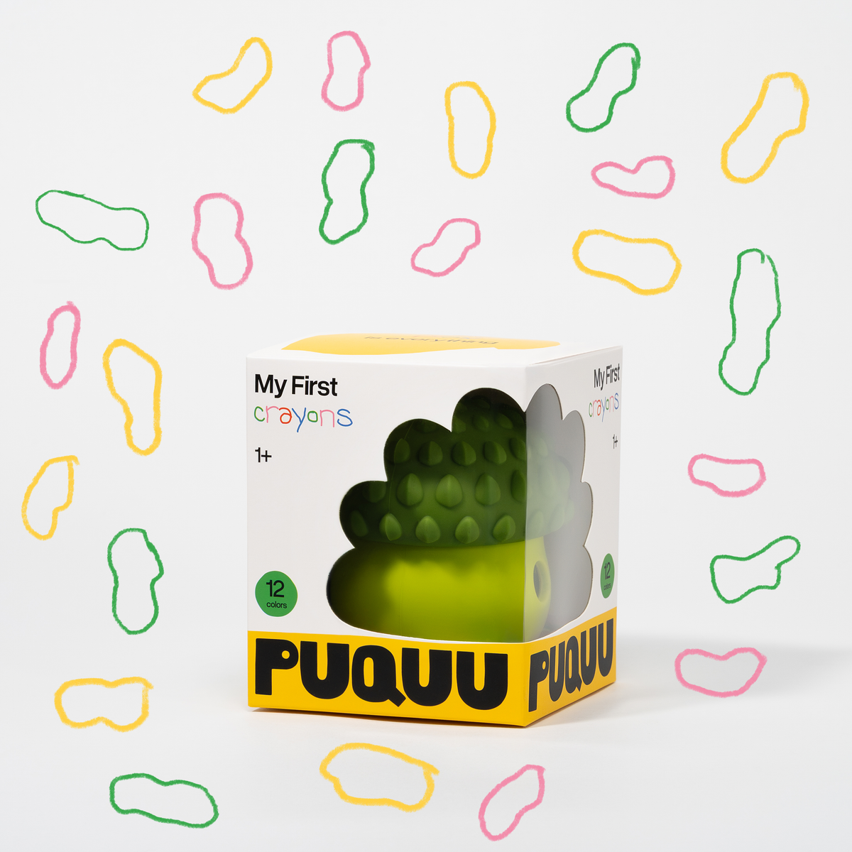 Moje pierwsze kredki PUQUU - 12 kolorów – zdjęcie 2